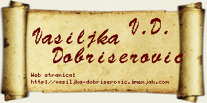 Vasiljka Dobrišerović vizit kartica